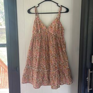 Wild Fable Orange Boho Wildflower Floral Dress